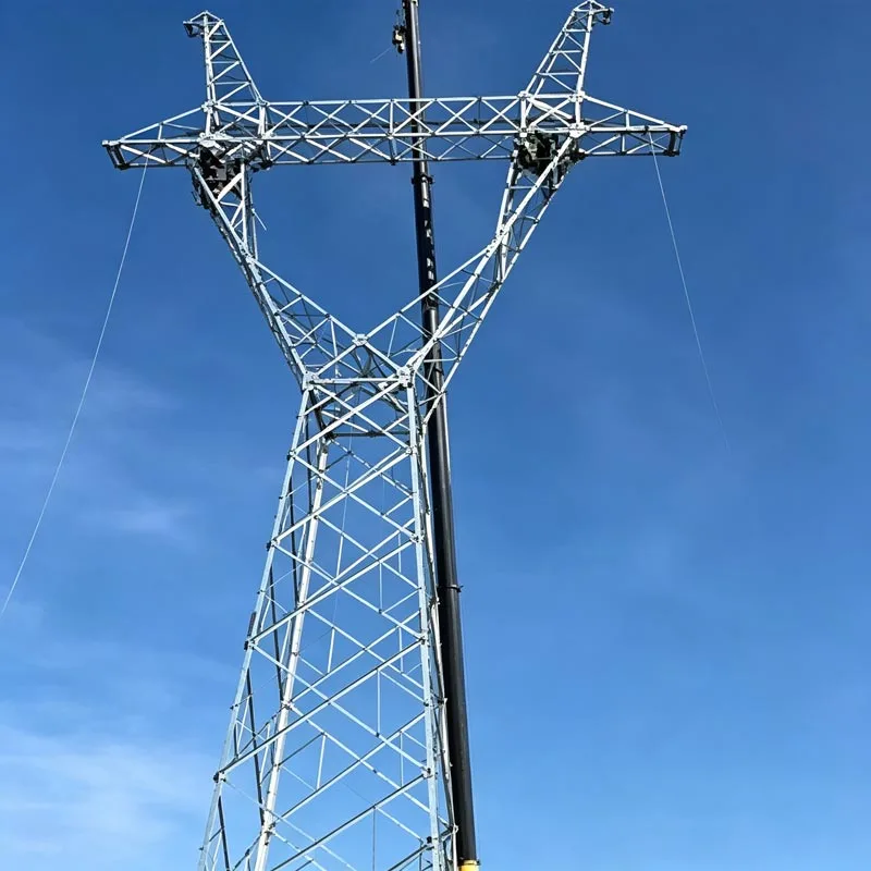 亜鉛メッキ山形鋼送電鉄塔