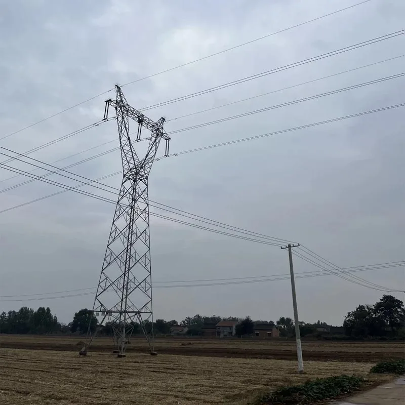 高圧アングル鋼製トランスポジションタワー