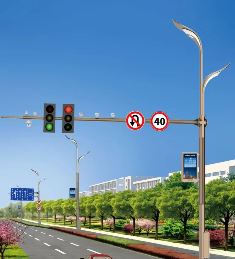 Single Arm Traffic Pole